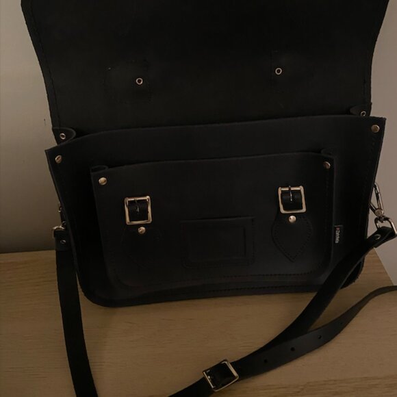 UNISEX Zatchel leather bag, handmade in UK - Picture 2 of 4
